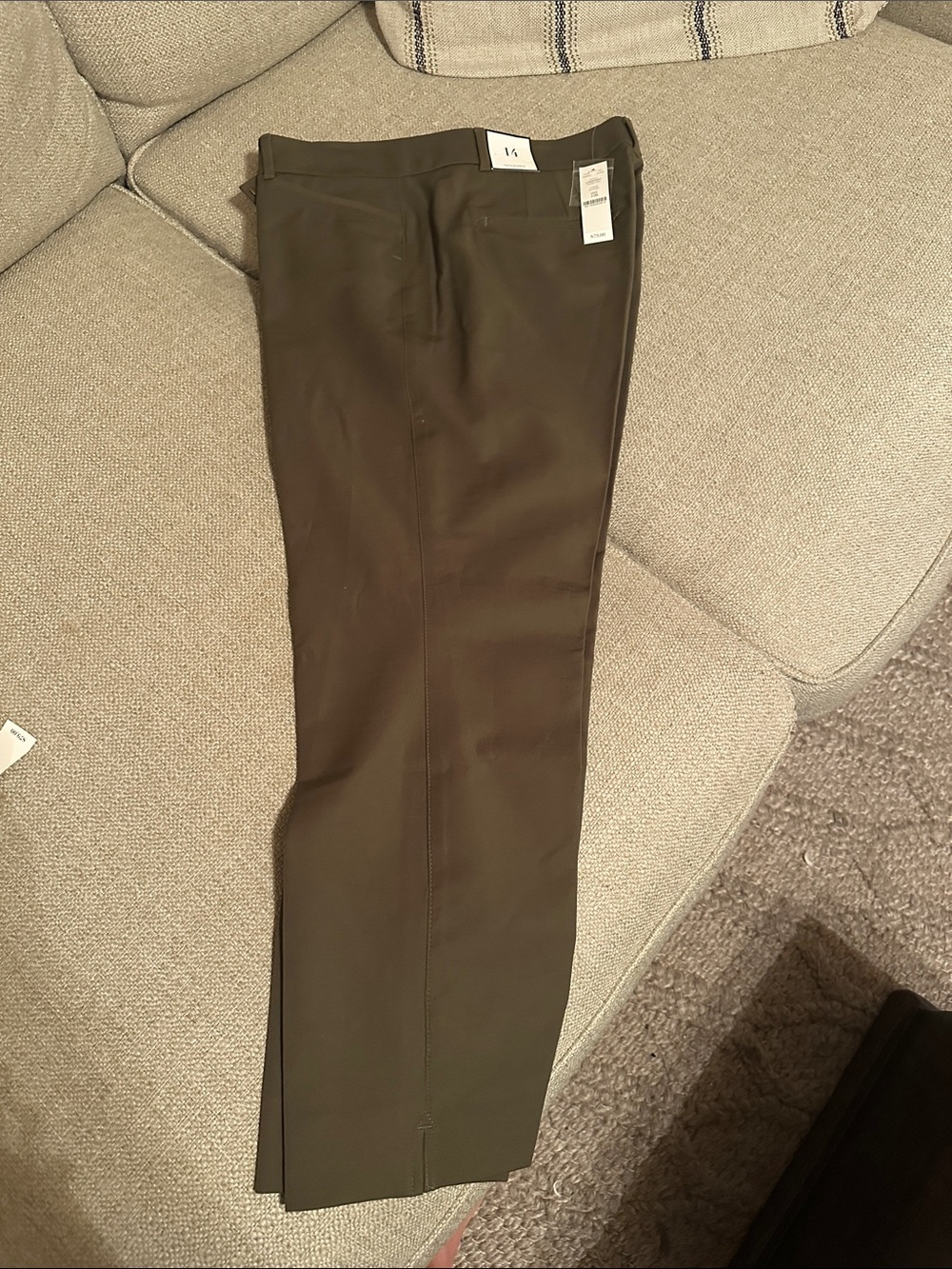 White House Black Market Olive Cropped Dress Pants
